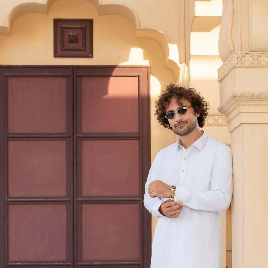 White Chikankari Panjabi